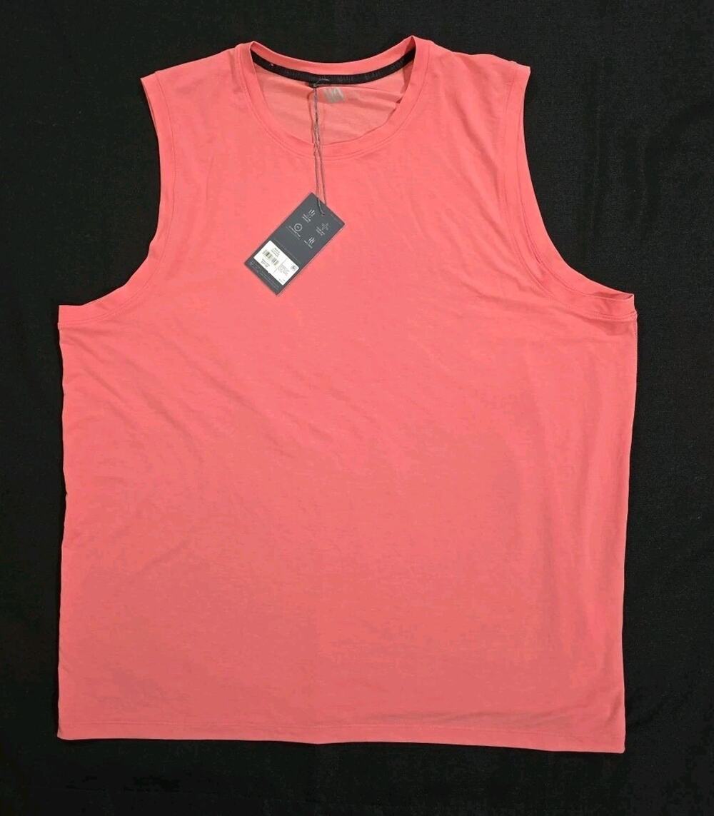 VSRT Men’s ICON Tank - Pink Rouge - XL - Wicking Stretch UV 30 Anti-Odor - NWT